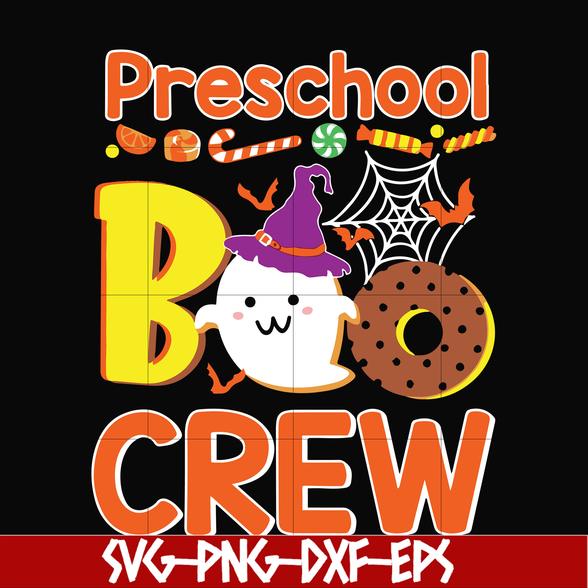 Preschool boo crew svg, halloween svg, png, dxf, eps digital | Inspire ...