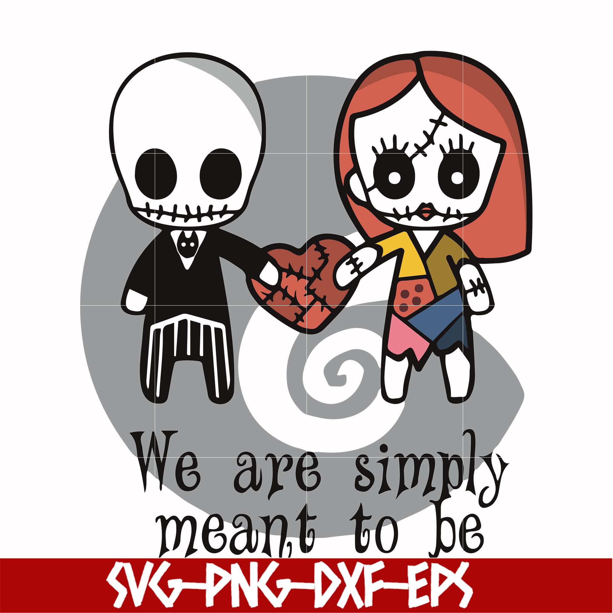 We're Simply Meant To Be Song Lyrics We are simply meant to be svg, Jack Skellington And Sally sv | Inspire