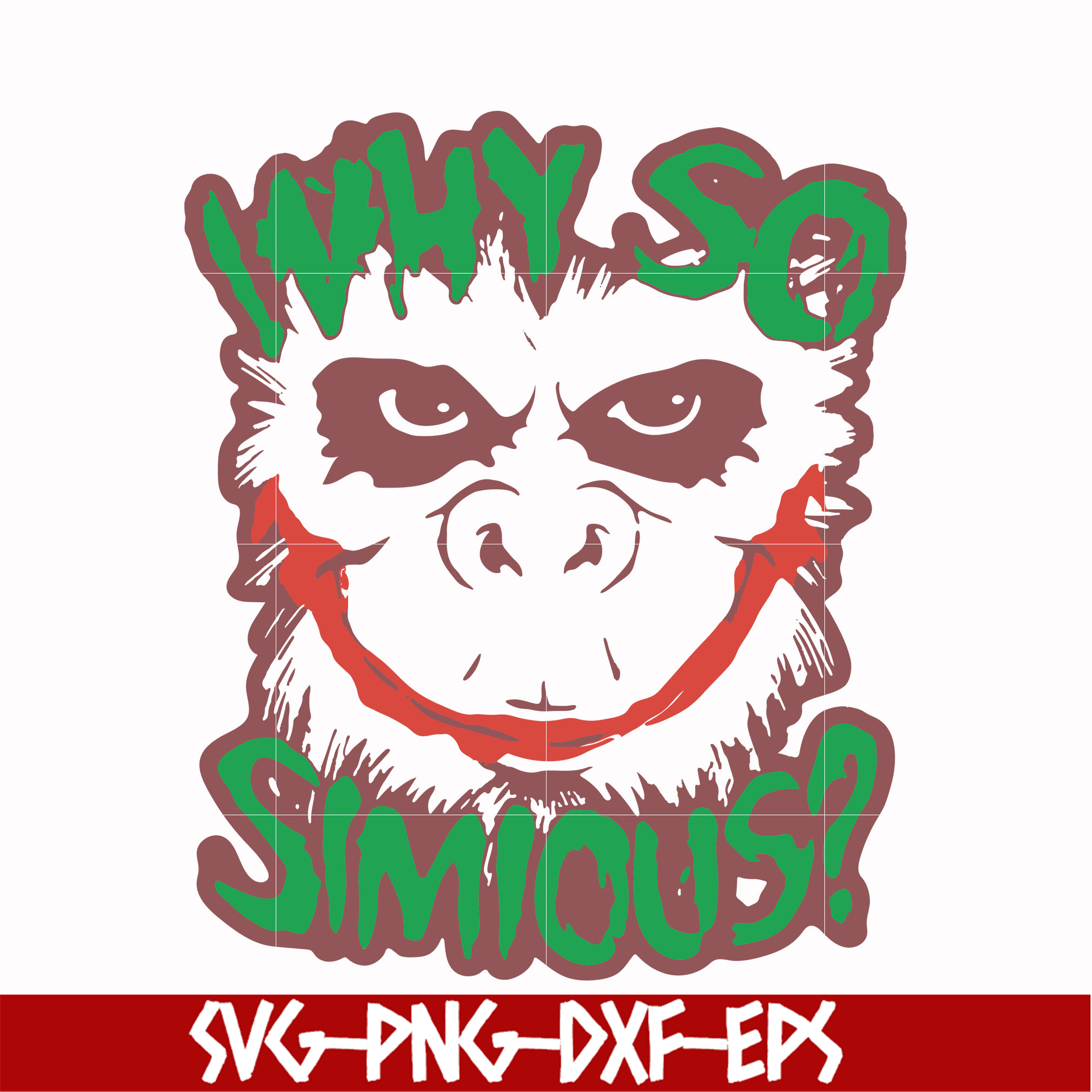 Why so simious svg, png, dxf, eps digital file HLW0021 - Inspire Uplift