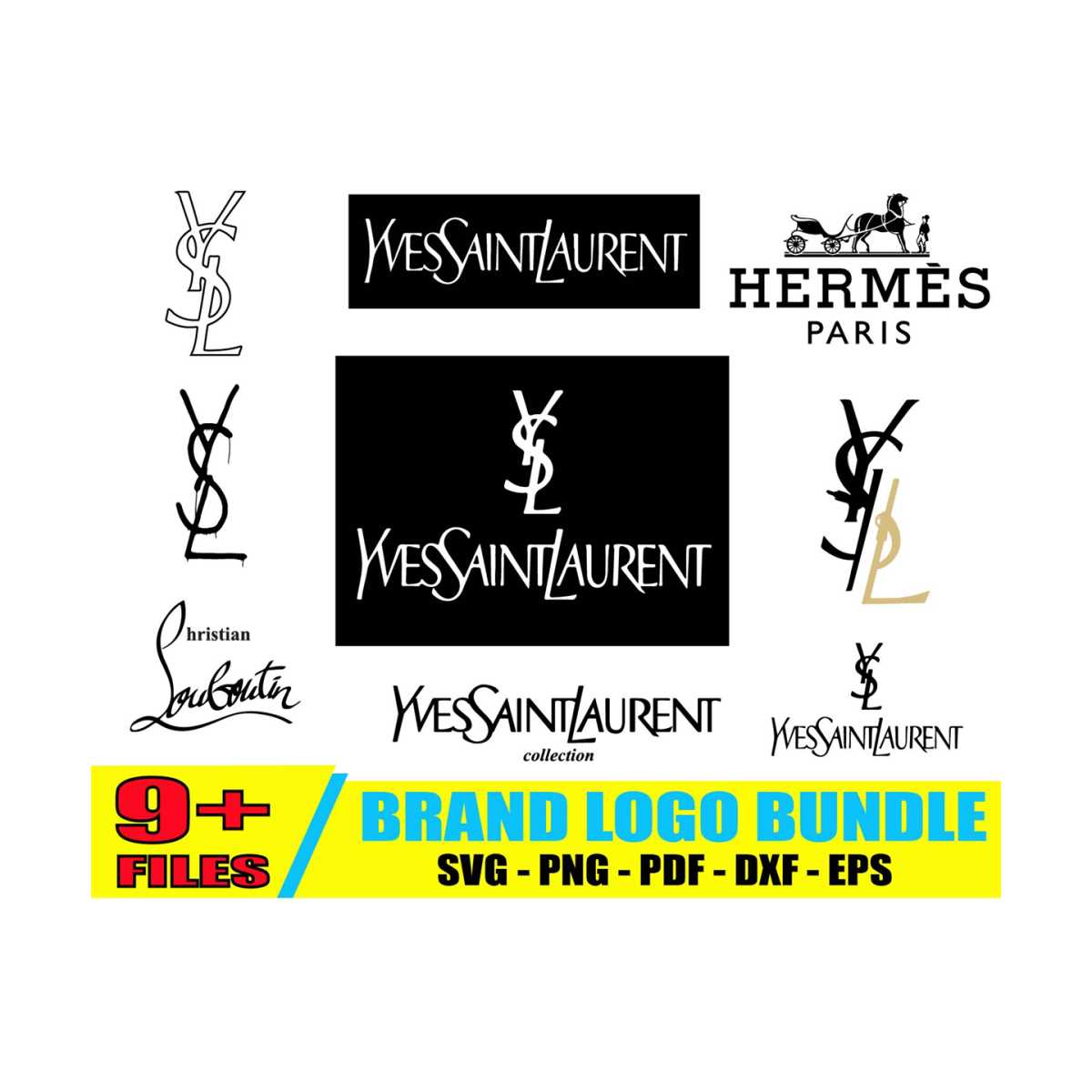 Ysl Vector YSL Logo Bundle Svg, Logo Bundle Svg | Inspire Uplift