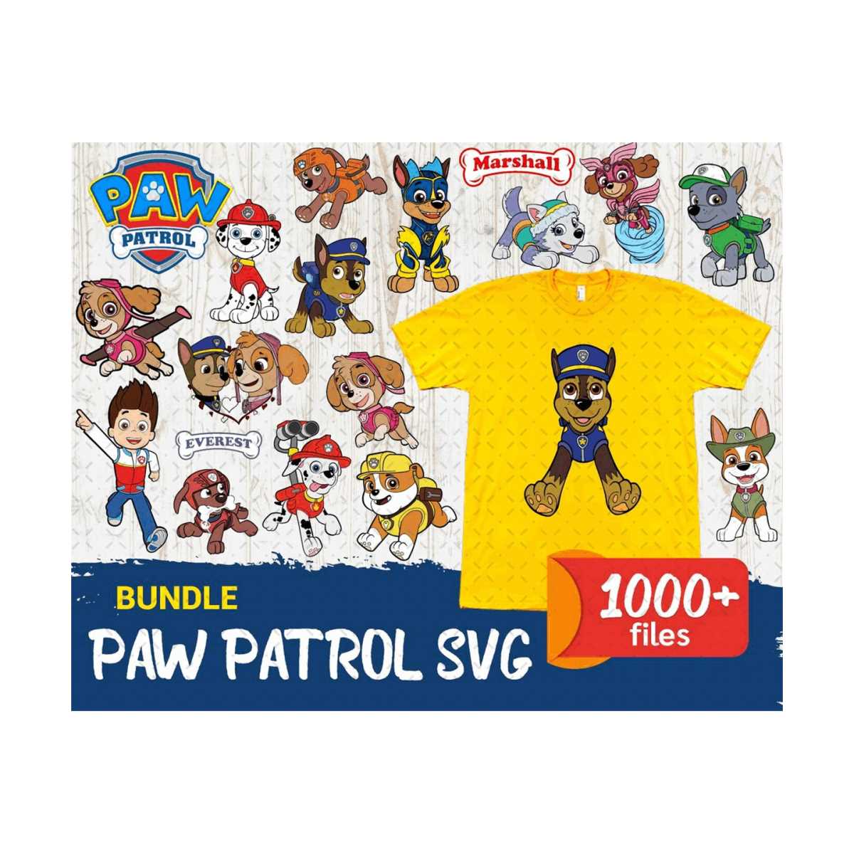1000 Bundle Paw Patrol SVG, Paw Patrol Mega Bundle Svg, Paw | Inspire ...