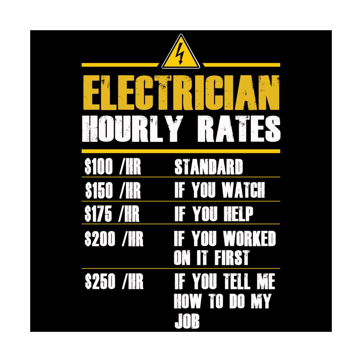Funny Electrician Hourly Rates Svg, Trending Svg, Electricia | Inspire ...