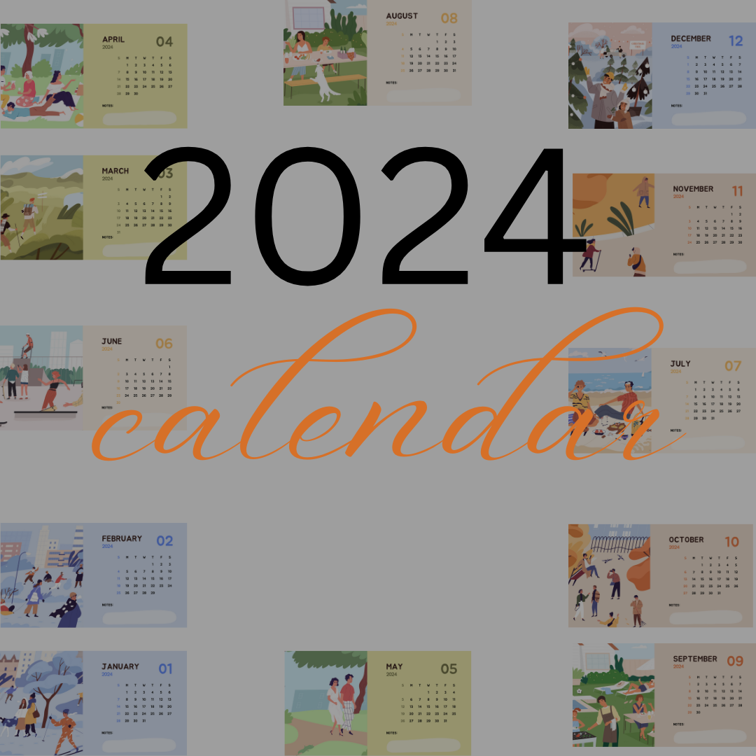 2024 Calendar, Travel Calendar, Monthly Calendar, Travel Wal - Inspire  Uplift