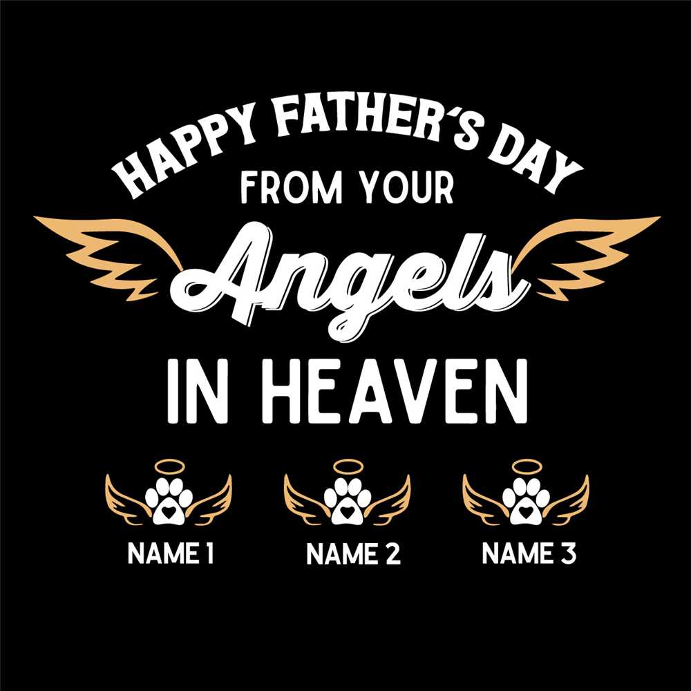 Happy Fathers Day From Your Angels In Heaven Svg, Fathers Da | Inspire ...