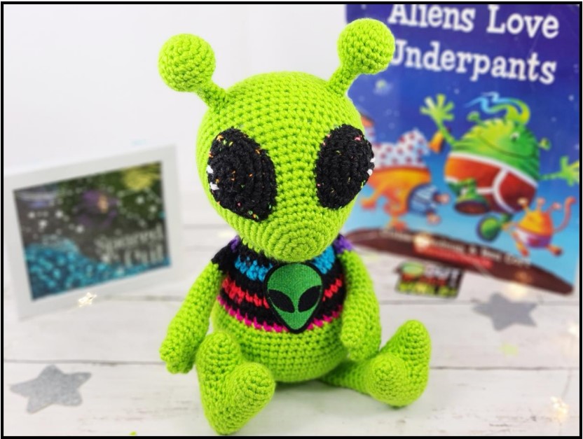 Zoog the alien Amigurumi Crochet Patterns, Crochet Pattern - Inspire Uplift