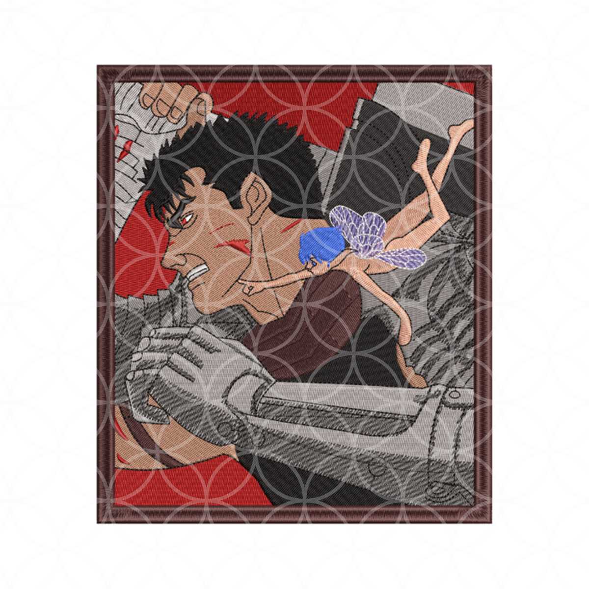 Guts Berserk And Elf Embroidery Design Instant Download | Inspire Uplift