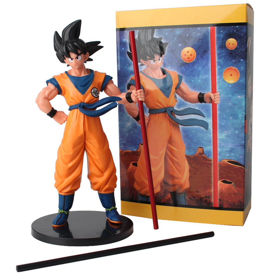 Goku DBZ Action Figure Model, 22cm Son Goku Super Saiyan Anime Figure Collectible Gift for Kids