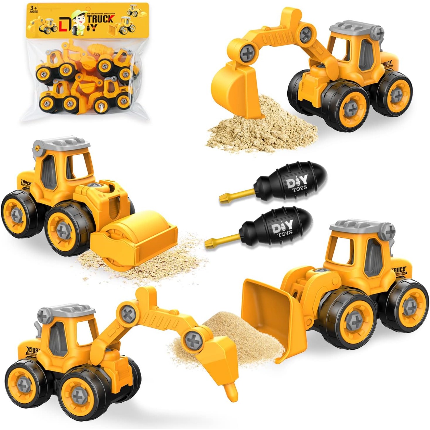 Take Apart Construction Truck Car Toys for Kids, STEM Kit | Inspire Uplift