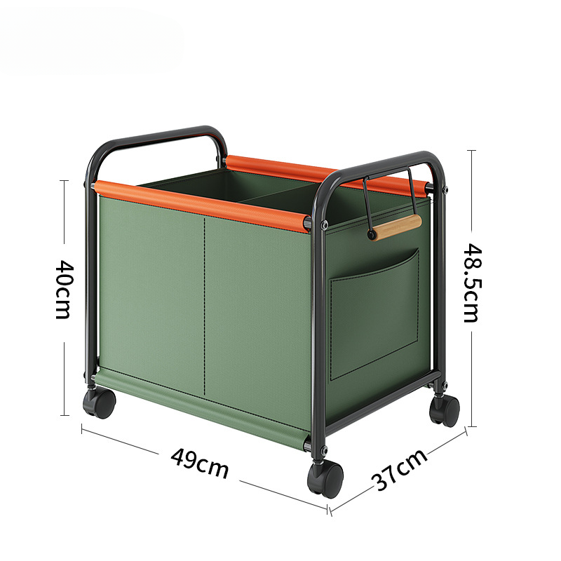 Sundries Storage Box with Four-Wheels, Toy Storage Basket, Large Capacity Trolley for Bedroom, University Dormitory and
