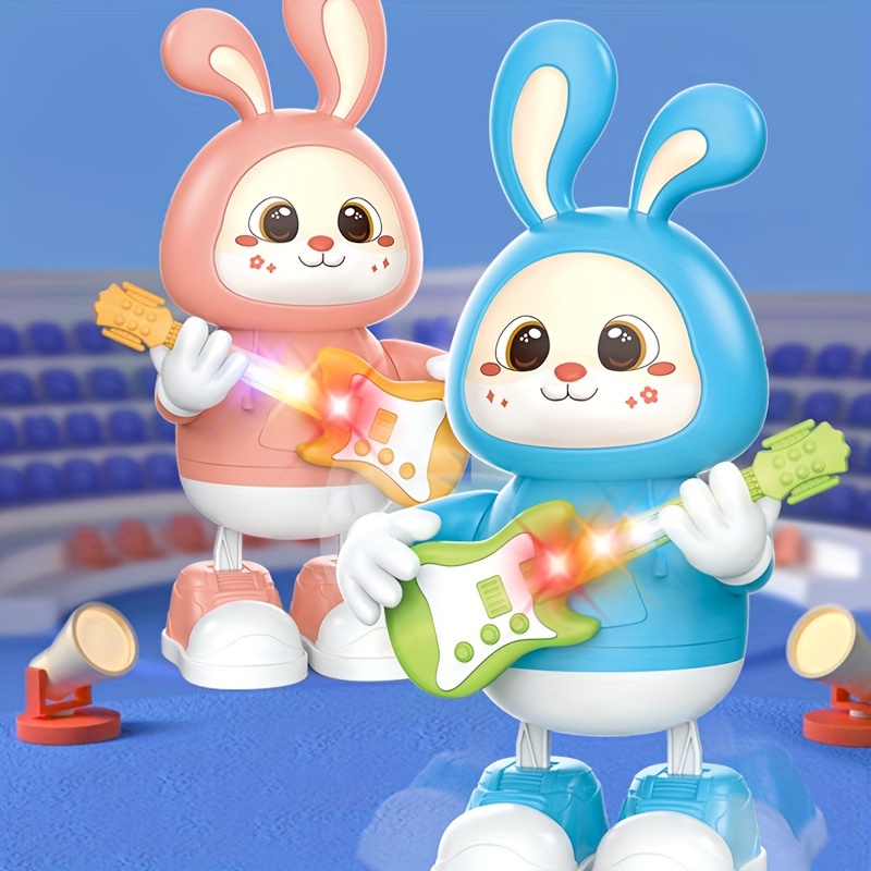 Musical Bunny Rabbit Musical Dancing Rabbit Toy with Guitar, Easter Gift | Inspire Uplift