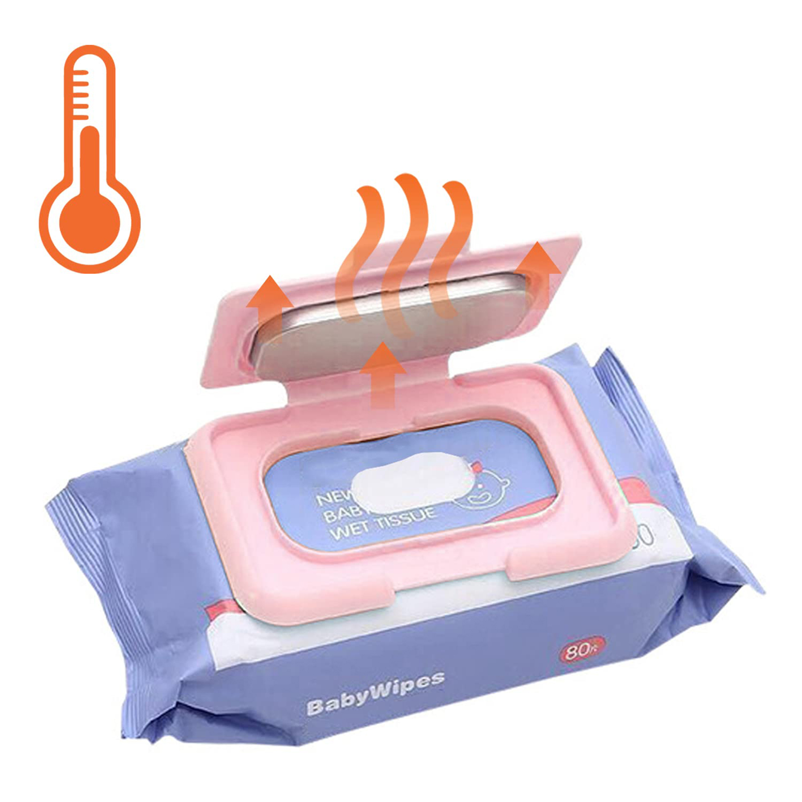Portable USB Baby Wipe Warmer, Wet Wipes Dispenser Holder, Reusable Baby Wipes Heater for Travel, Newborn Care