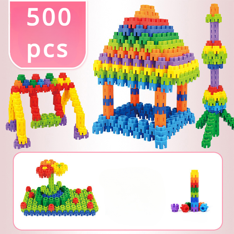 Kids Hexagonal STEM Building Blocks for Learning - Colorful Educational Toys for Kindergarten