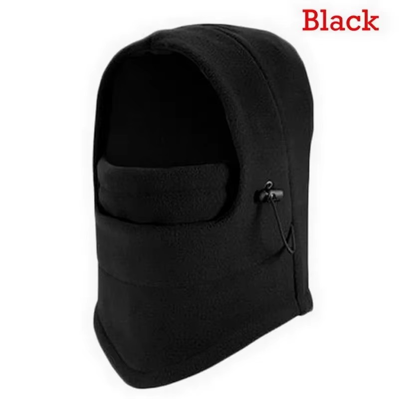 Waterproof Thermal Fleece Balaclava Hat for Men & Women - Winter Neck Warmer Hooded Hat for Hiking & Outdoor Activities