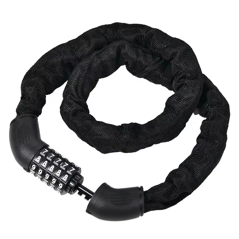 Heavy Duty Motorcycle Chain Lock with 5 Digit Combination for Electric Bike and Scooter Security