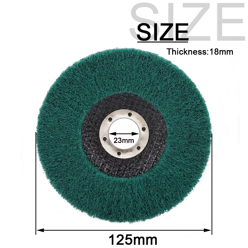 Nylon Fiber Flap Polishing Wheel Disc for Angle Grinder – Ideal Non-Woven Grinding Wheel for Metal & Wood