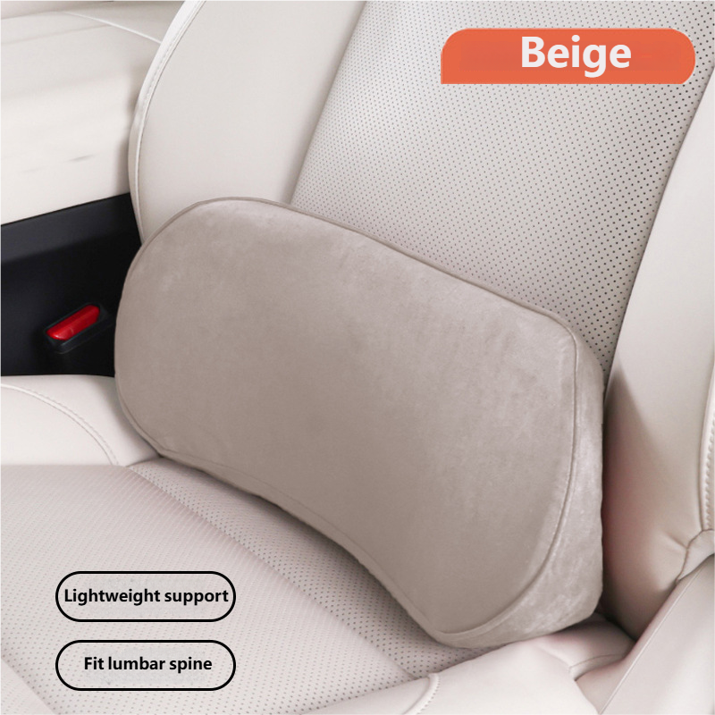 Memory Foam Lumbar Support Cushion for Car – Comfort Seat Backrest Pillow for Driver and Travel