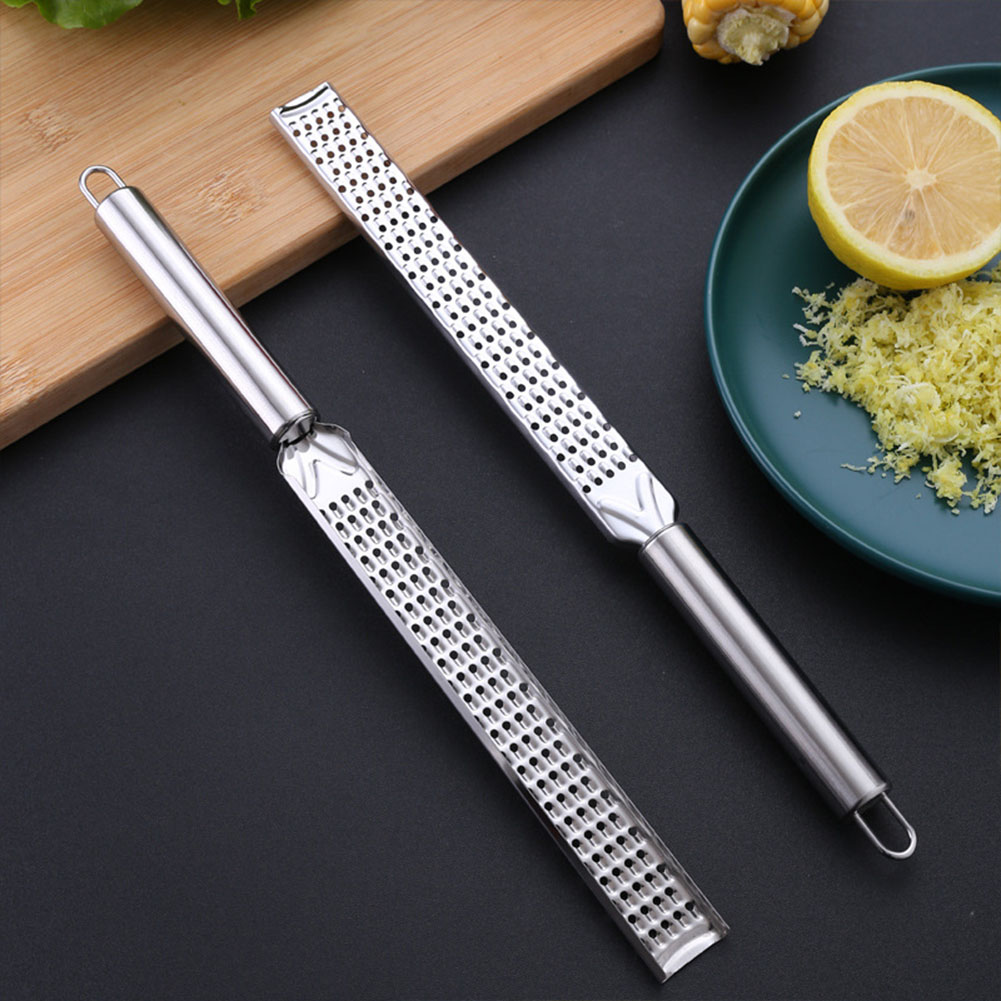 Stainless Steel Kitchen Grater for Lemon, Garlic, Ginger & Cheese - Multi-Purpose Citrus & Spice Peeler