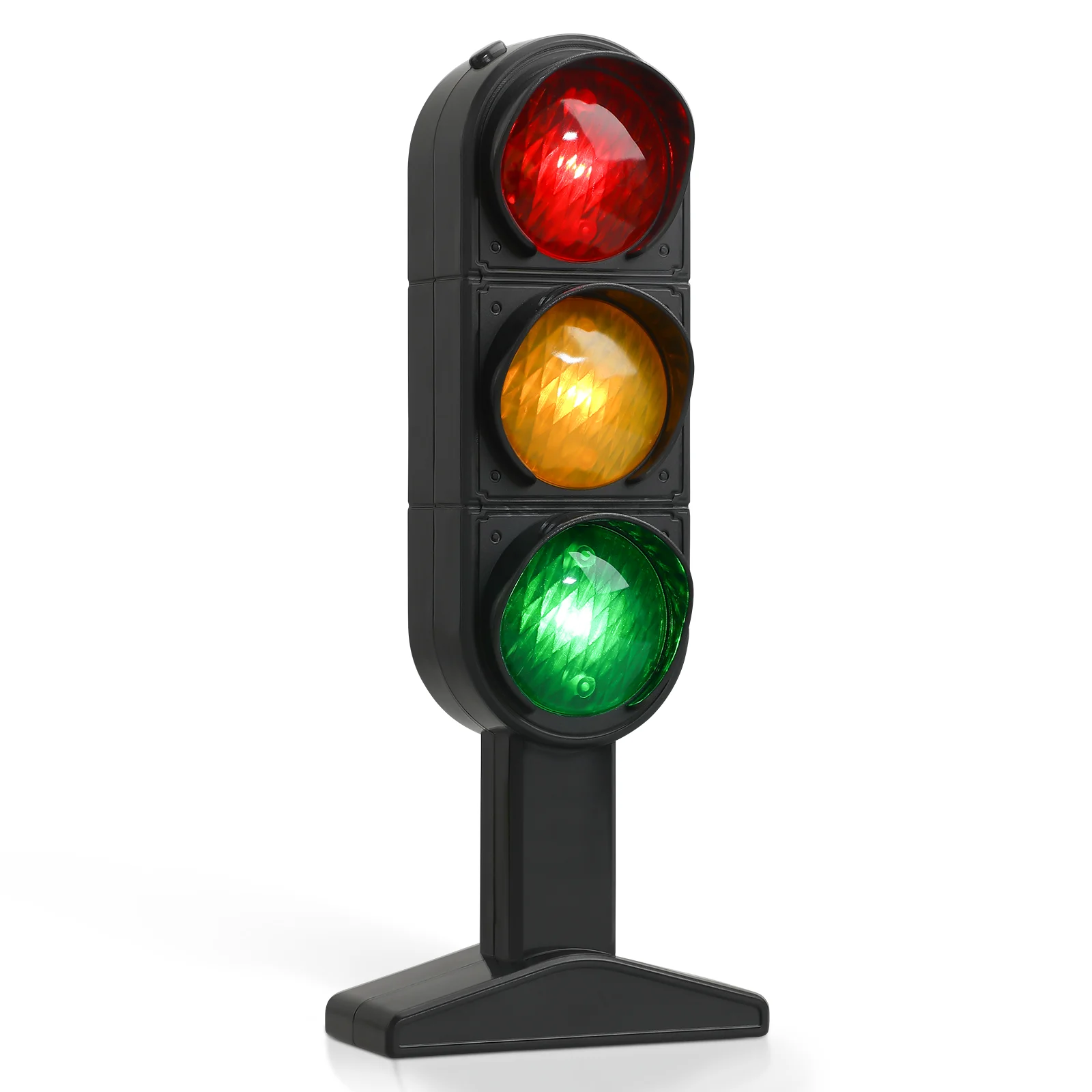 Traffic Light Simulation Lamp - Acrylic Toy Road Sign with Base, Safety Traffic Light for Home & Transportation Ornament