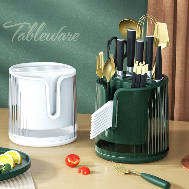 Rotating Knife Holder – Multifunctional Kitchen Storage Rack | Inspire ...