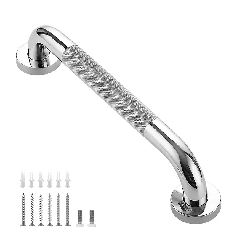 Stainless Steel Bathroom Handrail Grab Bar - Anti-Slip Shower Safety Support Handle