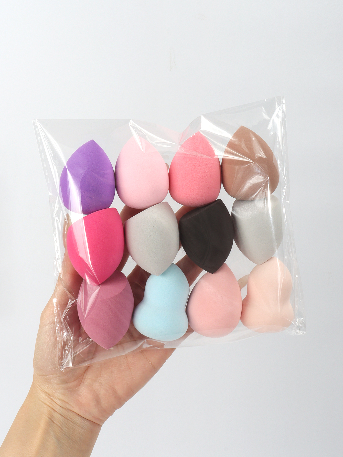 Beauty Sponge Set Pieces for Liquid, Cream & Powder Makeup Random Colors & Shapes