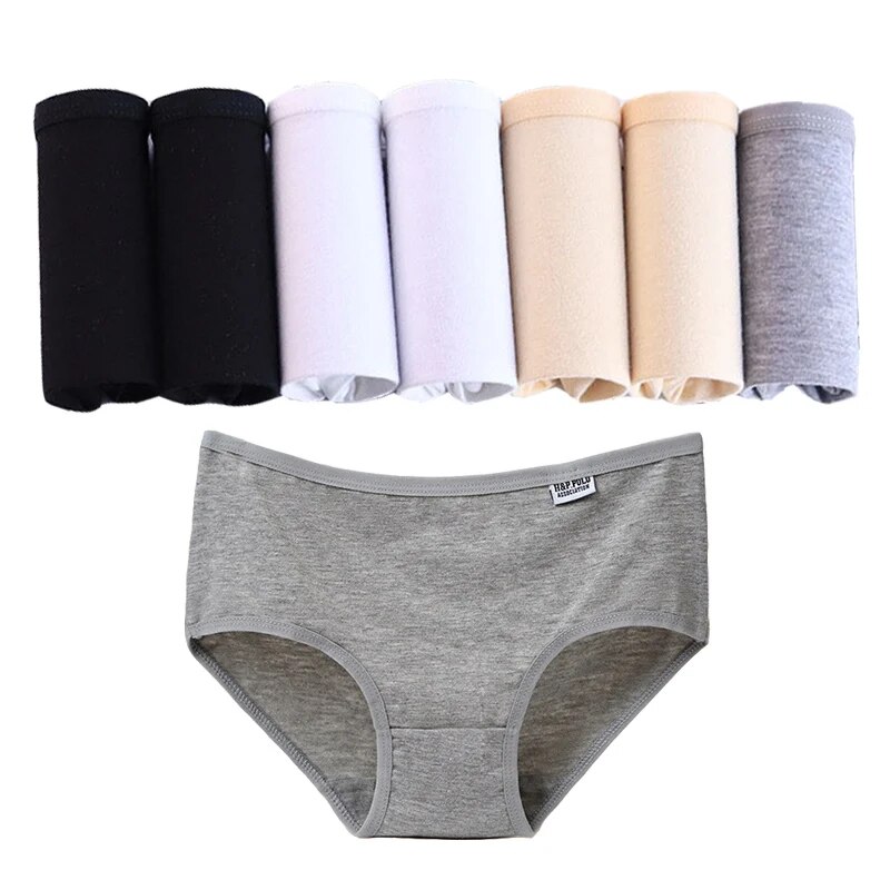 Womens Cotton Briefs Plus Size Underwear - Breathable & Comfortable Panties