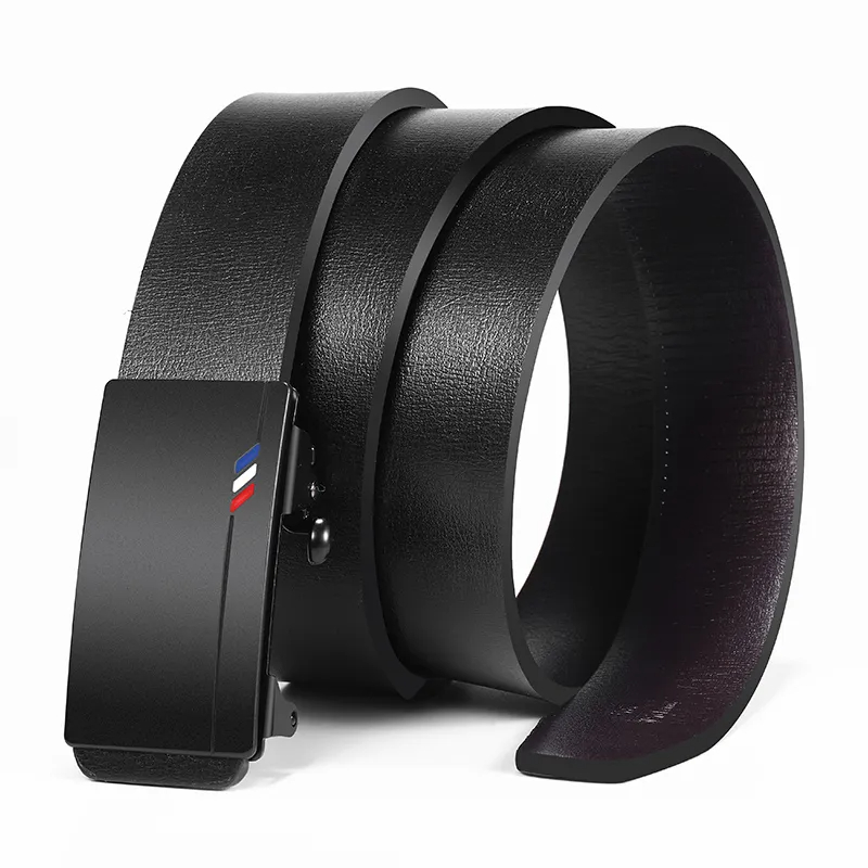 Men Premium Toothless Automatic Buckle Belt, High-Quality Casual & Business Fashion Belt