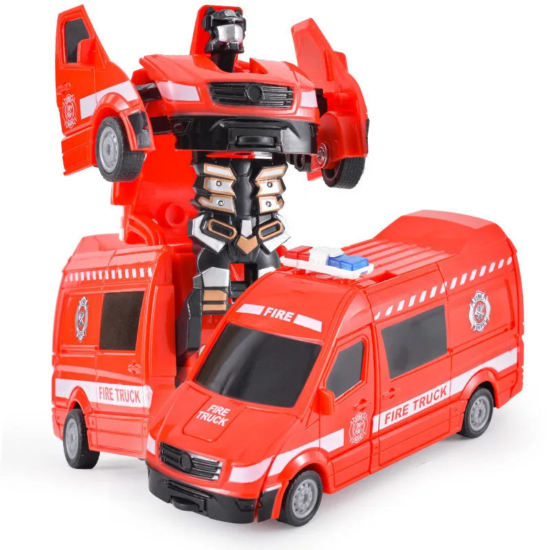 Transforming Autobot Toy Car Shape Shifting Puzzle Car for Boys One Button Transformation Action
