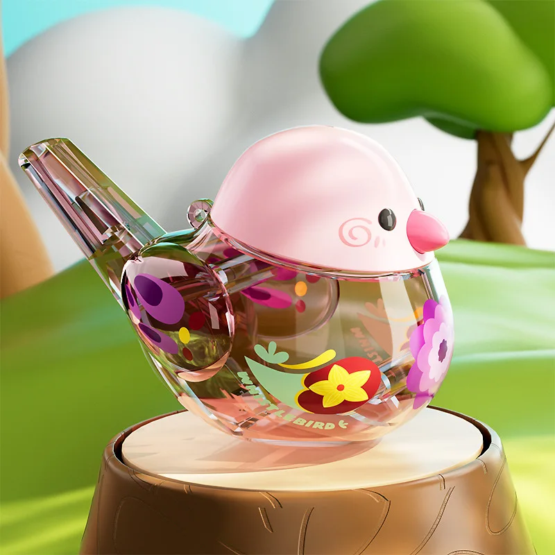 Water Bird Whistle Toy for Kids Musical Learning Toy with Water Sound Effect