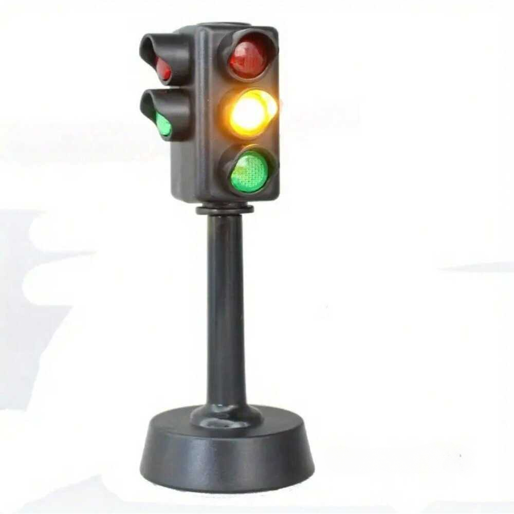 Mini Traffic Signs Road Light Block, Children's Safety Education Kids' Puzzle Traffic Light Toy, Kids' Gift