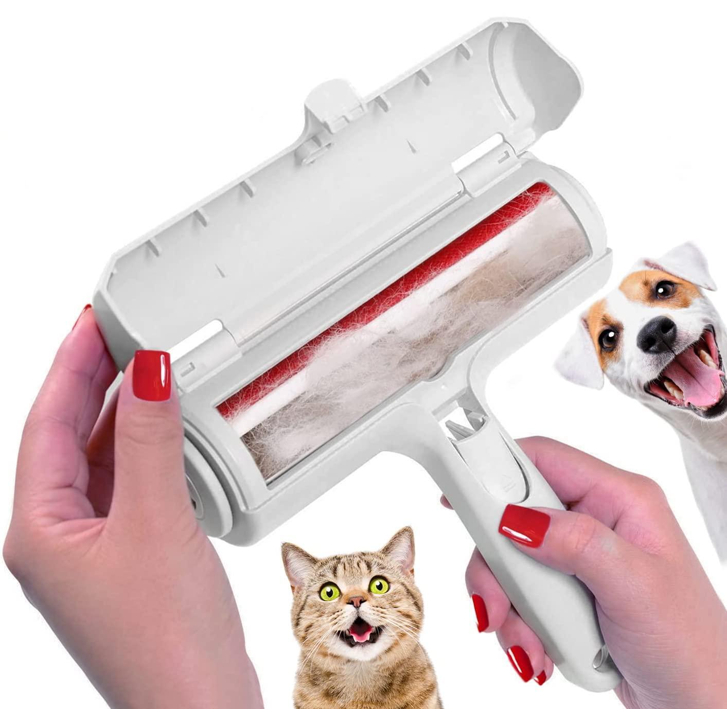 Pet Hair Remover Roller Self Cleaning Base Fur Remover for Dog & Cat Hair, Perfect for Furniture and Clothing