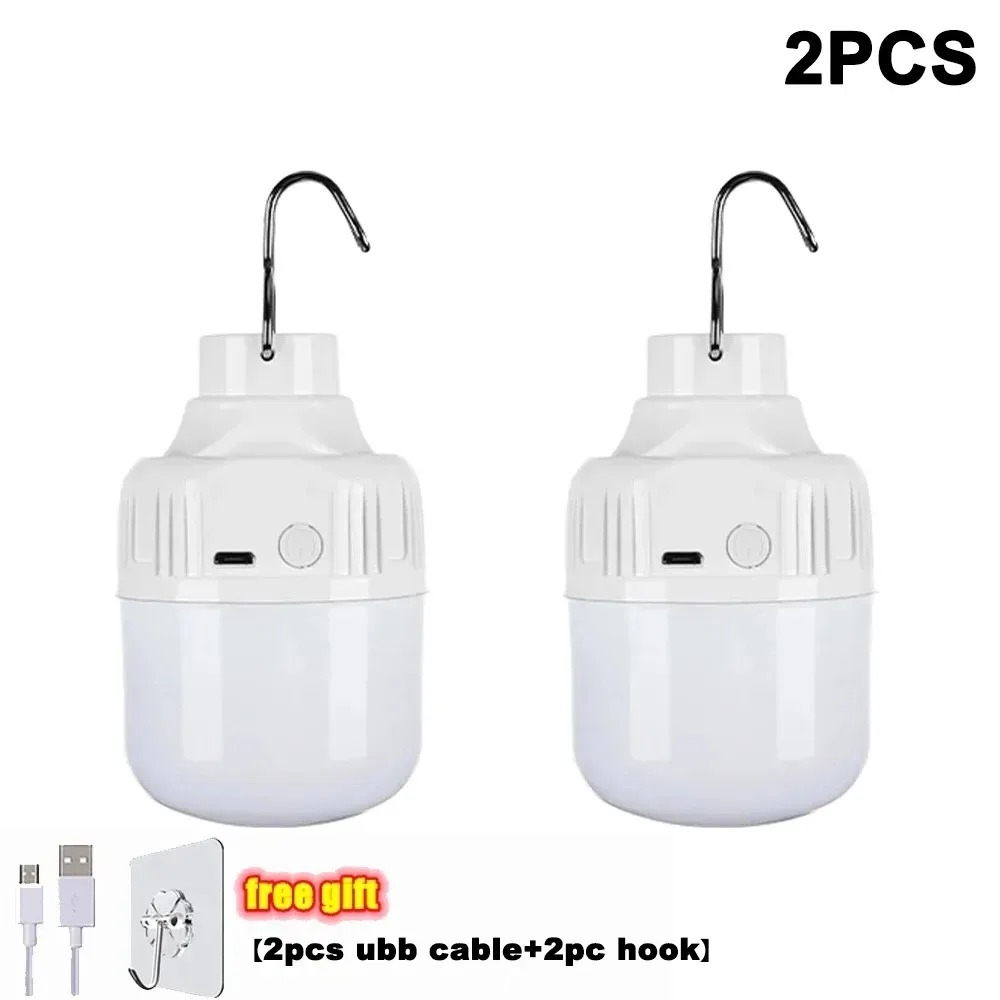 Rechargeable Outdoor LED Lantern USB Powered, High Brightness Emergency Light, Portable Camping Lamp