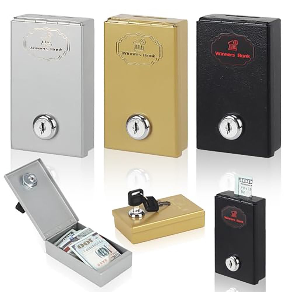 Mini Chaeck Box Portable Mini Metal Cash Box with Key Compact Lock Safe | Inspire Uplift