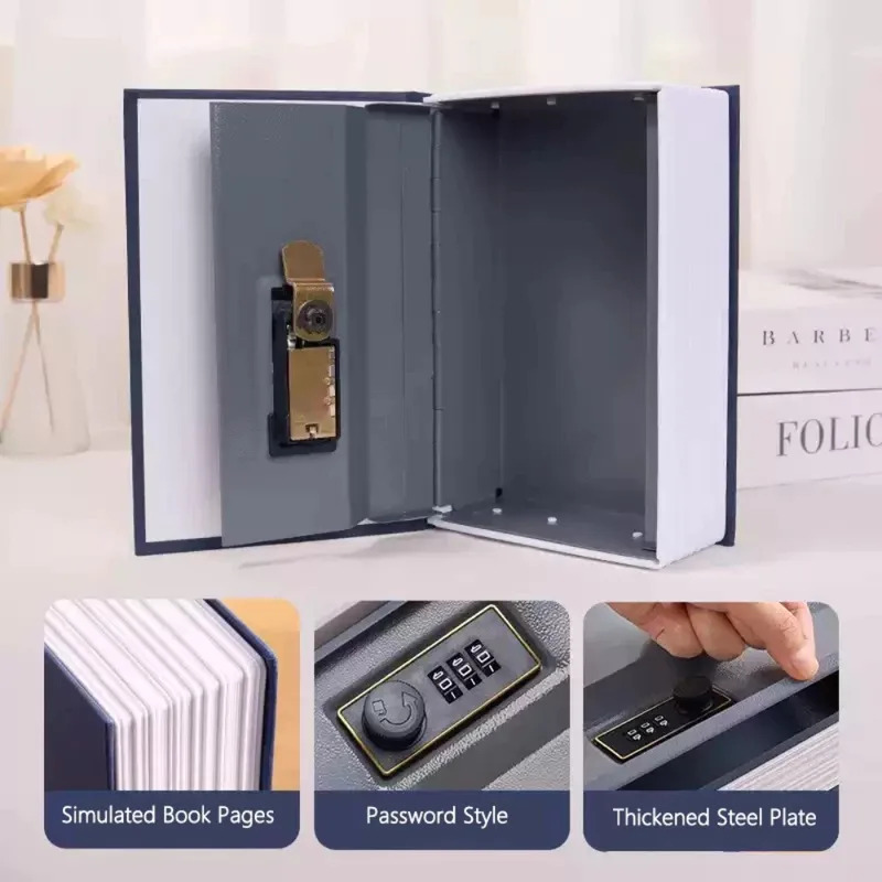 Book-Shaped Secret Safe with Combination Lock | Inspire Uplift