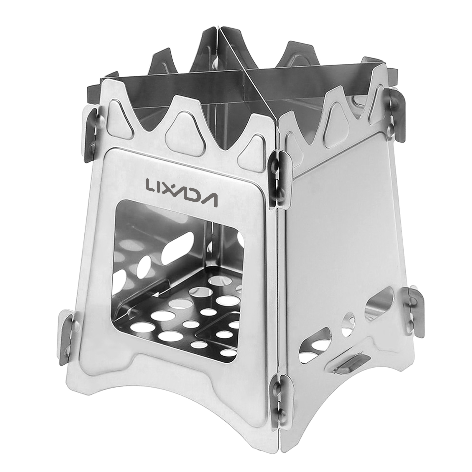 Titanium Portable Wood Stove Folding Backpacking Camping Stove