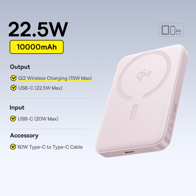 Baseus Magnetic Power Bank with Wireless & Fast Charging