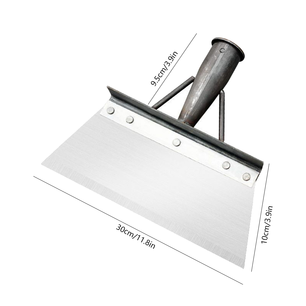 Premium 30cm Stainless Steel Metal Weed Shovel Multifunctional Garden Weeding Tool