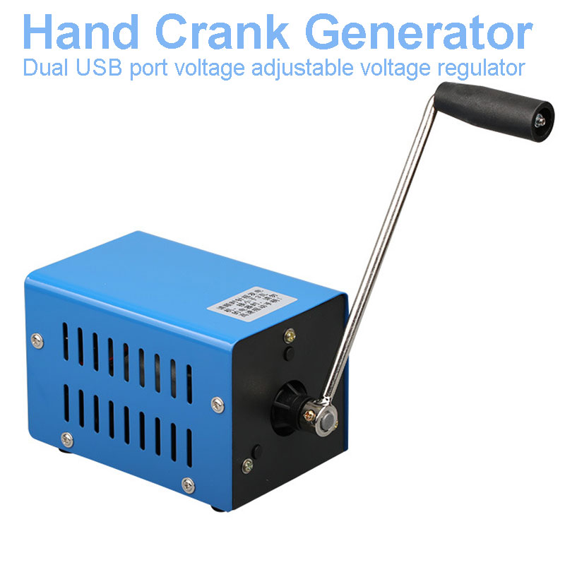 Portable Hand Crank Generator for Survival & Emergency USB Charging