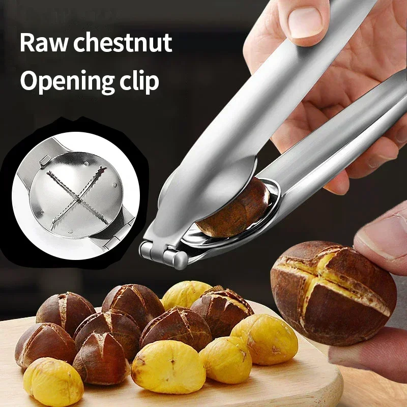 Chestnut Cutter Tool Stainless Steel Nut Cracker & Walnut Pliers