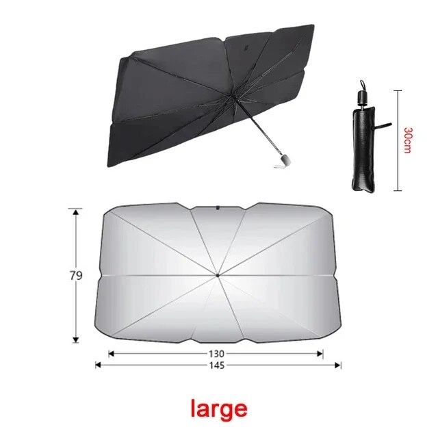 Foldable Car Sunshade Umbrella for Windshield Heat Protection