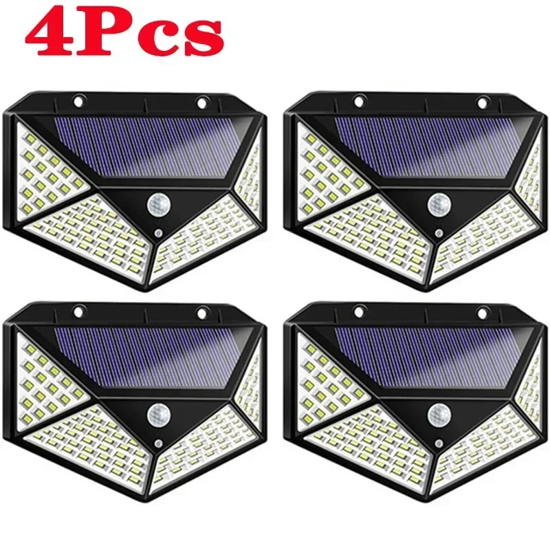 Solar Motion Sensor Wall Lights LED Outdoor Waterproof Security Lights