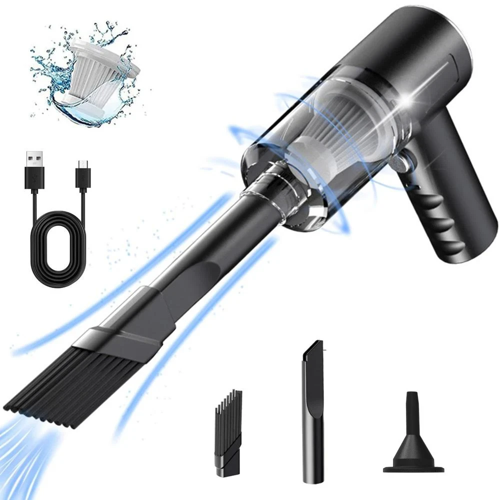 Wireless Car Vacuum Cleaner Portable Wet & Dry USB Rechargeable Mini Vacuum