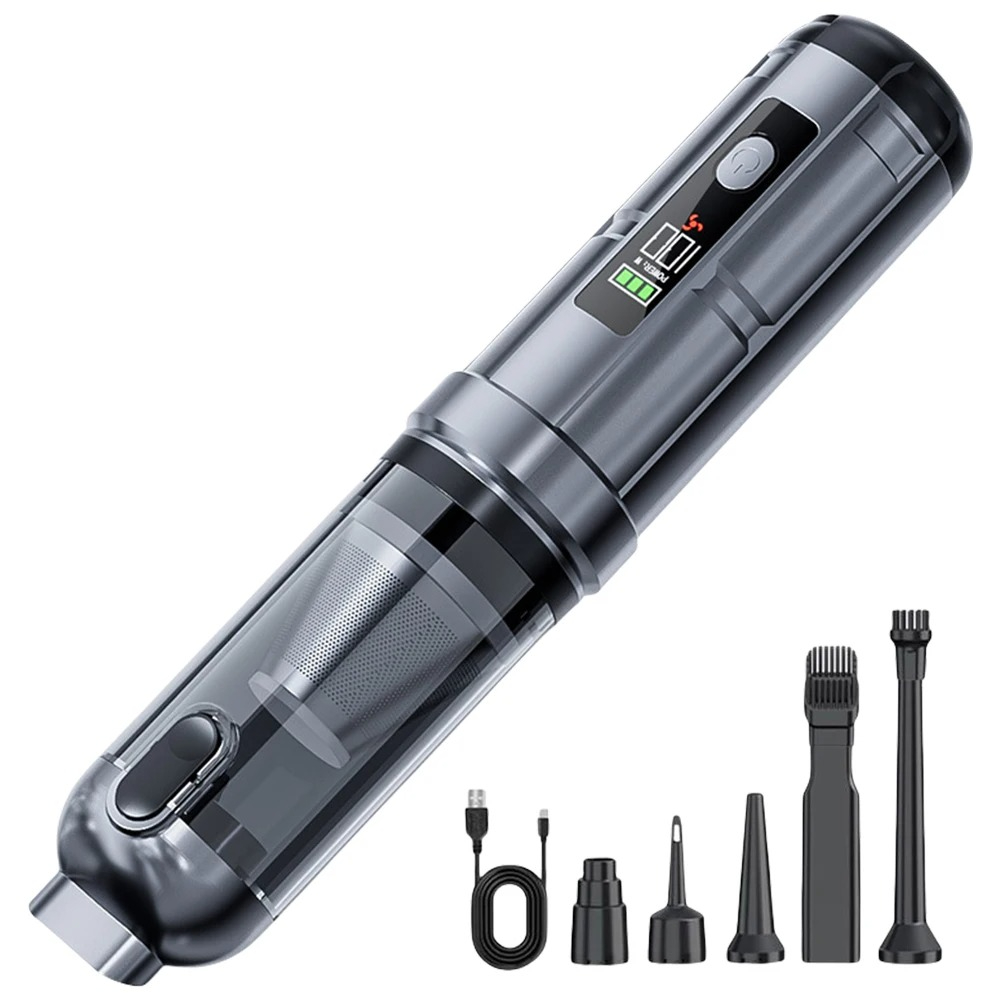 Cordless Car Vacuum Cleaner with Air Duster & Brushless Motor