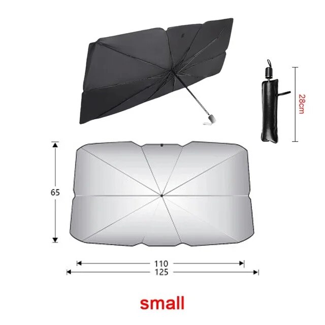 Car Windshield Sun Shade Umbrella Foldable UV Protection Front Windshield Sunshade