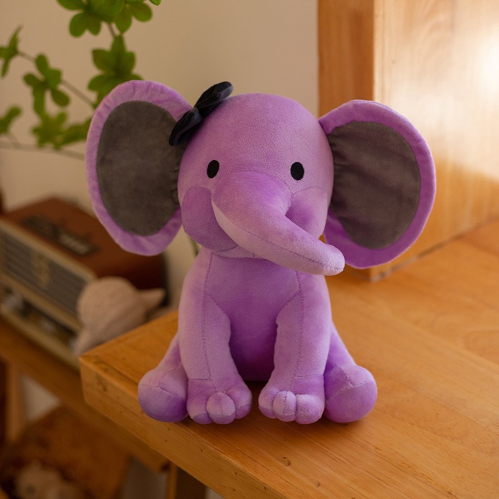 Cozy Elephant Plush Toy Soft Kawaii Stuffed Animal for Cuddles and Sleep