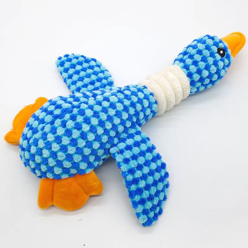Interactive Plush Squeaky Dog Chew Toy for Aggressive Chewers and Pet Play