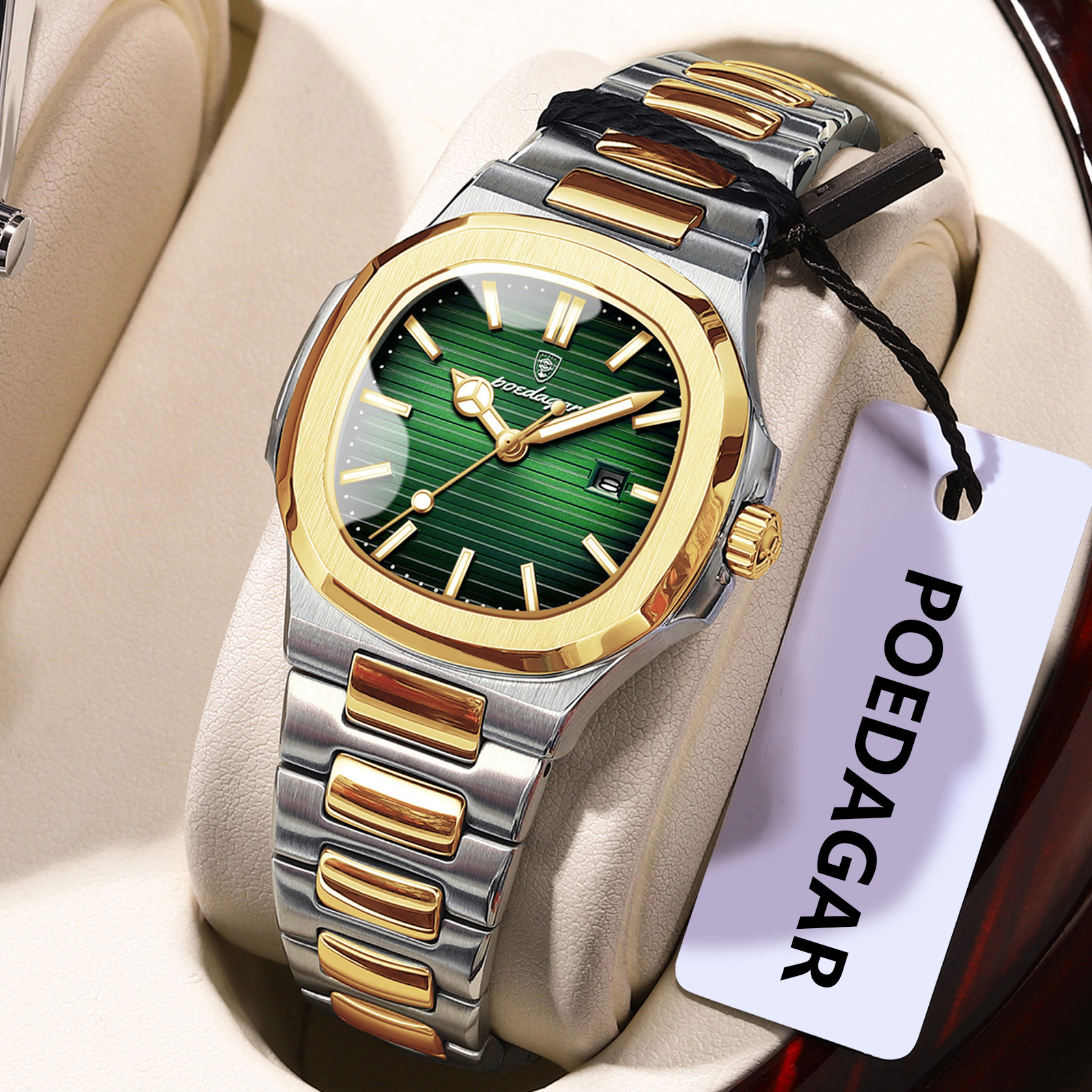 Luxury Women Watch Waterproof Luminous Stainless Steel Quartz Wristwatch