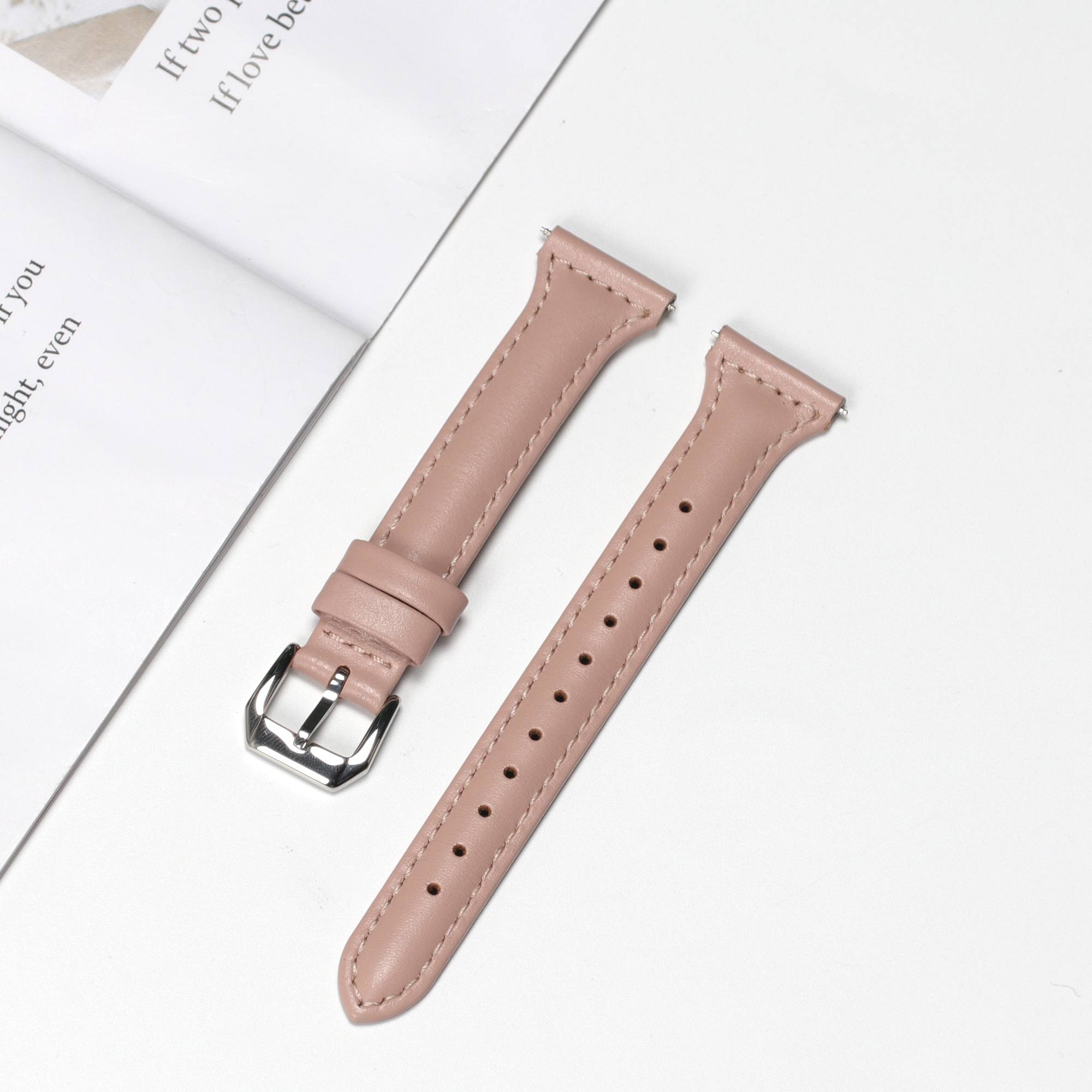 Slim Leather Smartwatch Band for Samsung Galaxy Watch and Huawei Watch