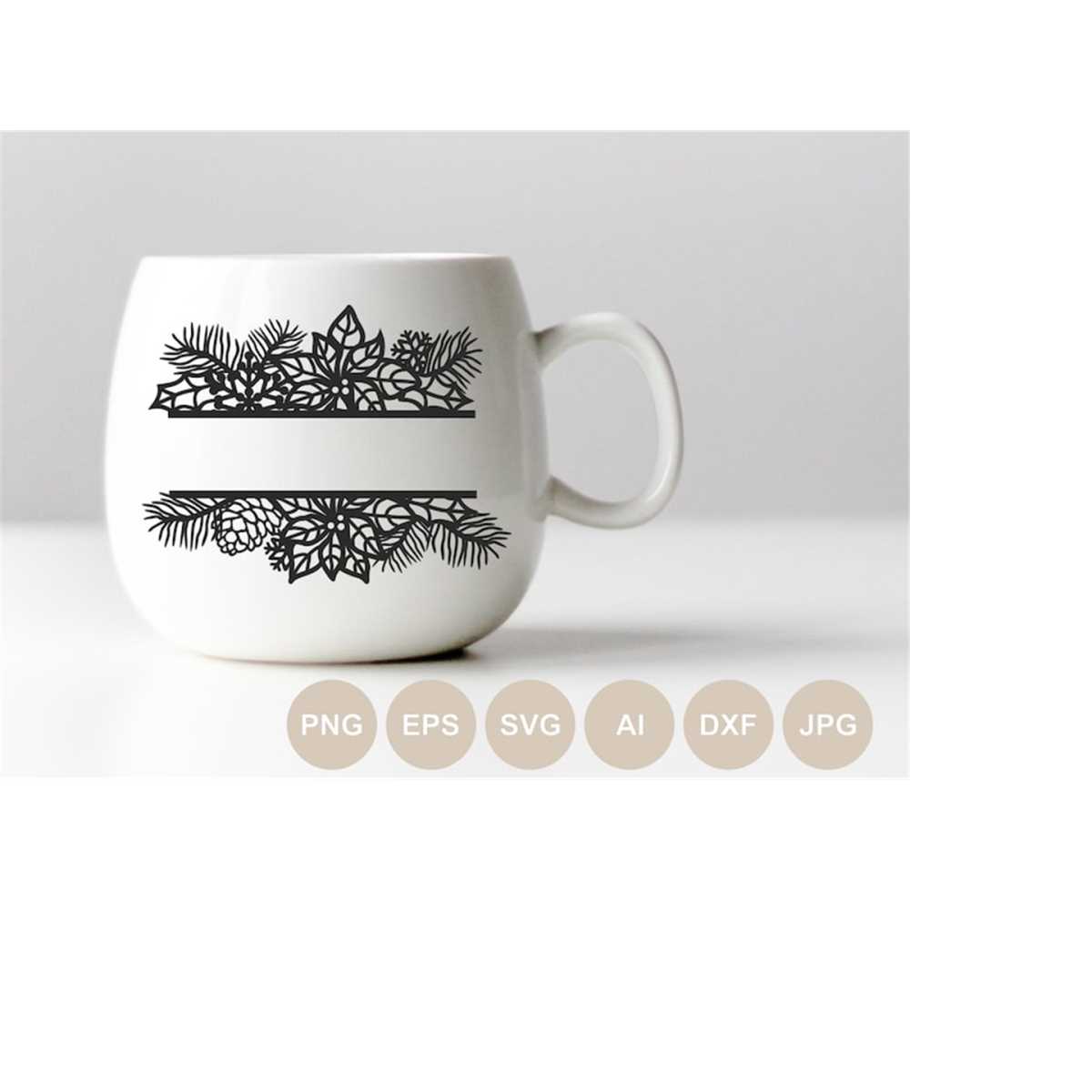 Christmas Split Frame Svg file, Christmas Svg, Christmas Cut | Inspire ...