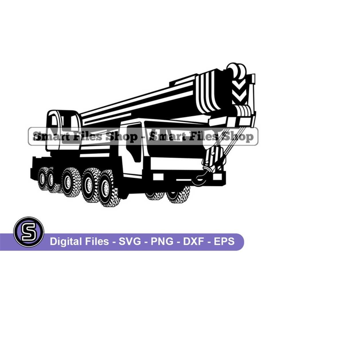 Crane Rigging Svg Mobile Crane 4 Svg, Crane Svg, Heavy Equipment Svg, Mobile C | Inspire ...